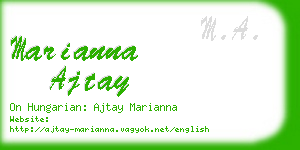 marianna ajtay business card